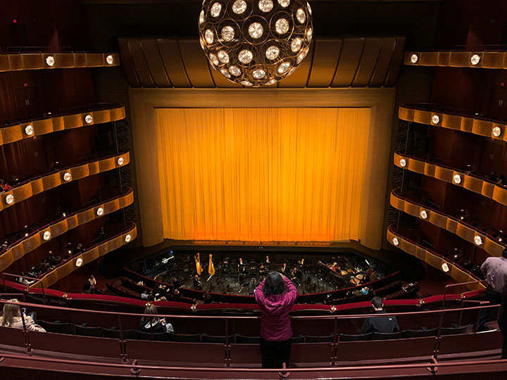 David H. Koch Theater: view from Fourth Ring (fifth level)