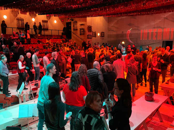 Light refreshments served on stage during intermission