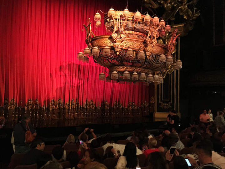 Intermission inside the theater