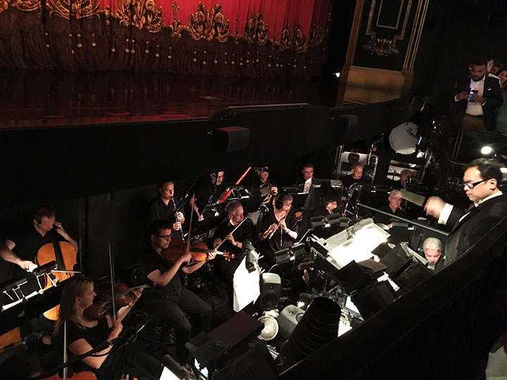 Live orchestra pit after the performance