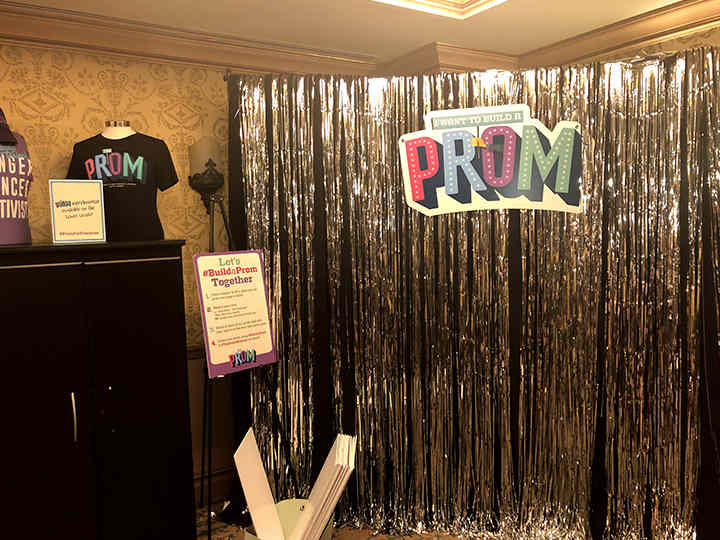 Photo corner for The Prom on level 4