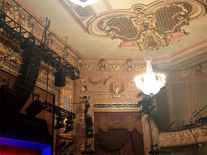 Classical wall detailing in the Beaux Arts style