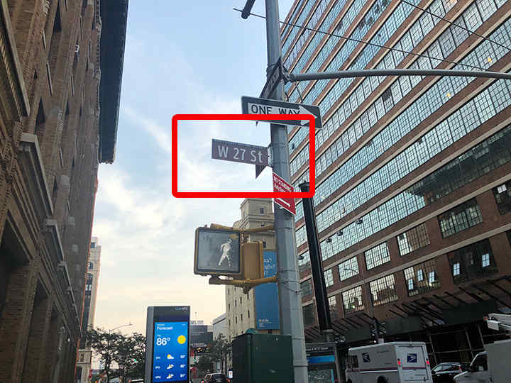 Turn left at 27th St