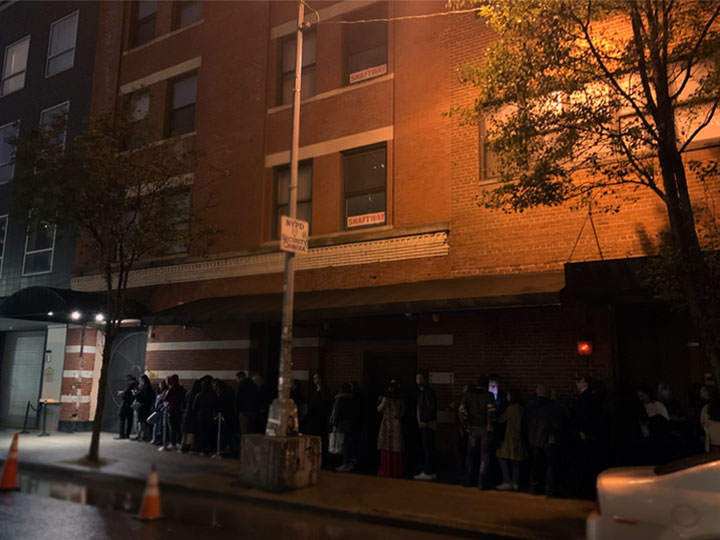 Outside the McKittrick Hotel