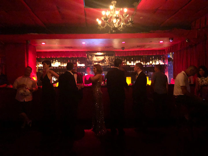 The Manderley Bar where guests gather before and after