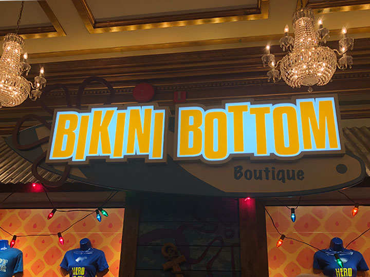 Bikini Bottom gift shop near the main entrance