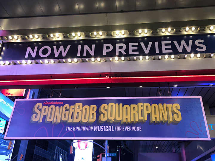 SpongeBob SquarePants at the Palace Theatre