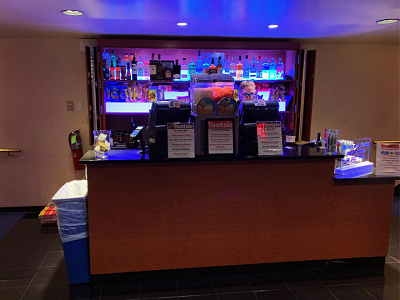 Bar located on the second floor