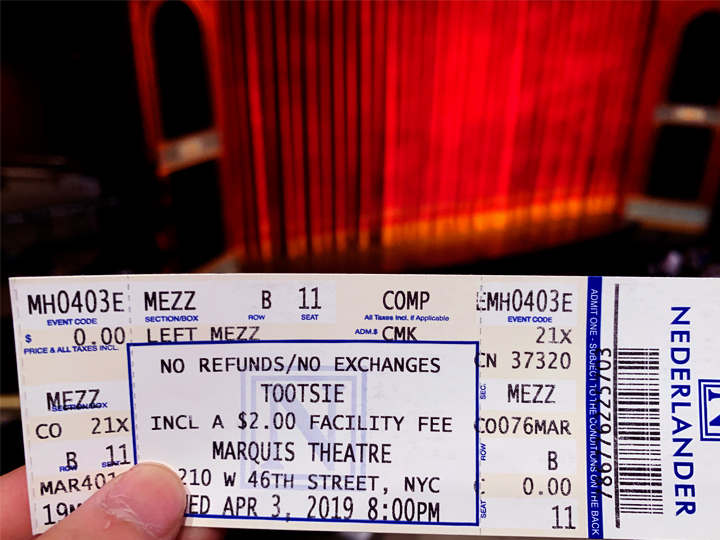 View from mezzanine left row B seat 11