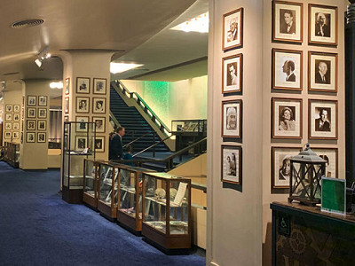 Archival photos and costumes of theater legends