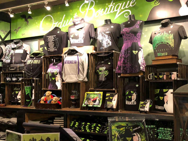 Official Merch Tables on the Second Floor