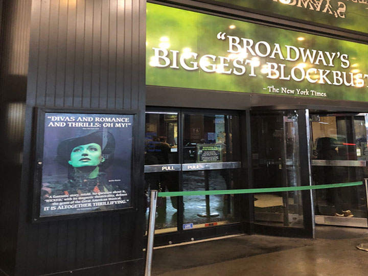 Theatre currently hosting Wicked on Broadway