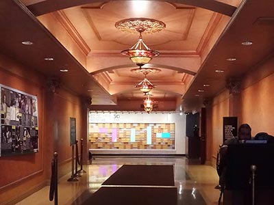 The renovated lobby of Todd Haimes Theatre (formerly American Airlines Theatre)