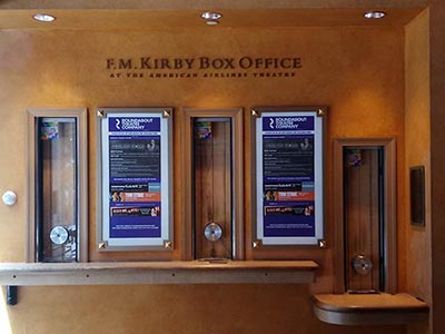 The box office of Todd Haimes Theatre (formerly American Airlines Theatre)