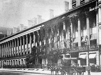 Colonnade Row with nine buildings when first constructed