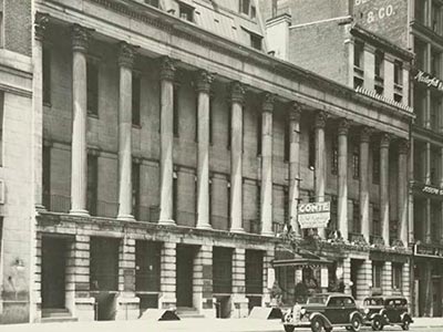 Colonnade Row reconstructed into four surviving buildings