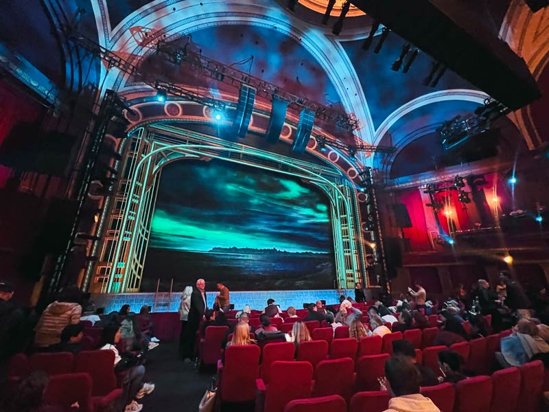 Broadway Theatre seat view Orchestra Side Row N