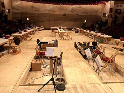 For some productions, extra seating is even added onstage