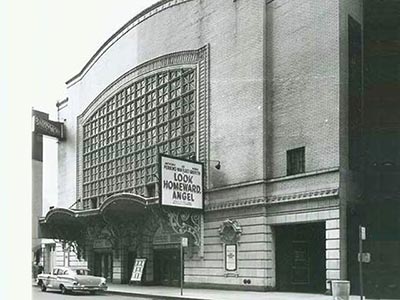 Exterior of the Barrymore Theatre at the time of construction