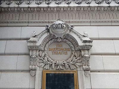 Barrymore Theatre emblem, unchanged since its opening