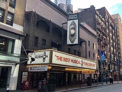 Current exterior of the Eugene O’Neill Theatre