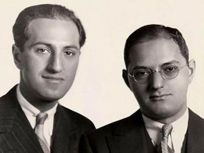 George Gershwin (left) and Ira Gershwin (right)