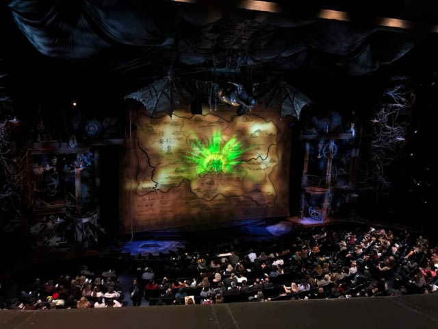 Gershwin Theatre seat view Mezzanine Side Row A