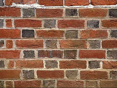 Flemish bond brickwork