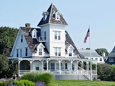 A house built in New England style