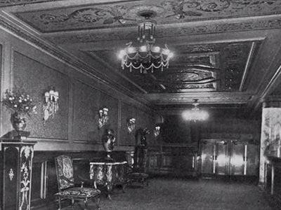 Imperial Theatre lobby designed in Adam style