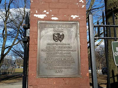 John Golden Park, named in his honor