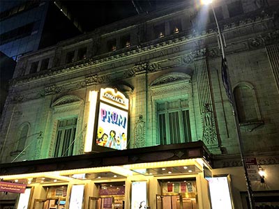 Longacre Theatre exterior in Nov 2018