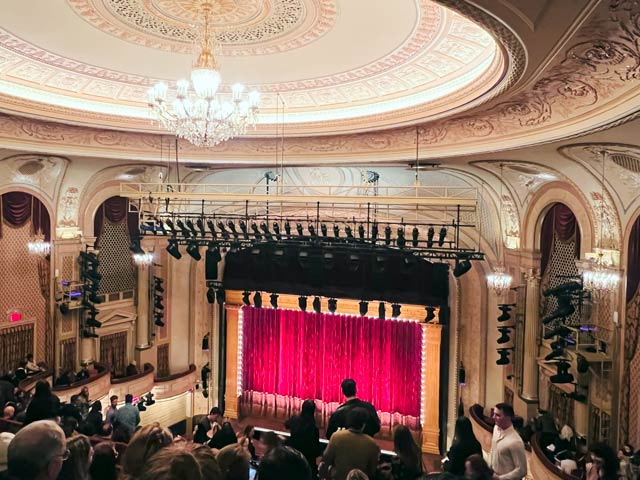 Majestic Theatre seat view Rear Mezzanine Side Row F