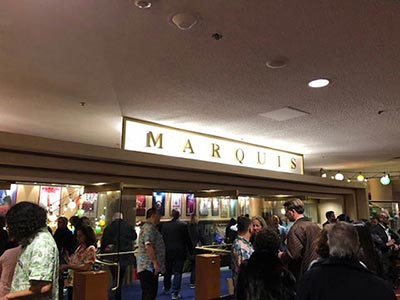 The Marquis Theatre located inside the Marriott Marquis Hotel