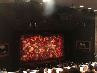 Orchestra boxes on each side of the stage