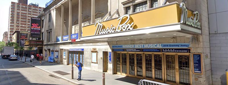 Music Box Theatre in New York - History, Seating Chart & Tickets