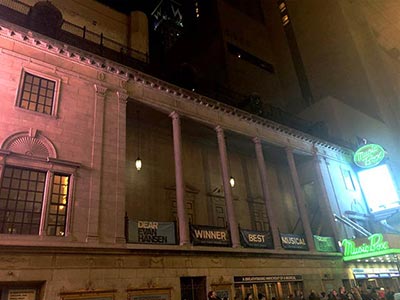 The Music Box Theatre exterior, unchanged to this day