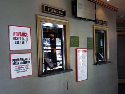 The box office at the Nederlander Theatre