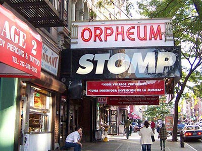 STOMP at the Orpheum Theatre