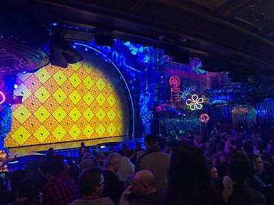 Stage inside the Palace Theatre
