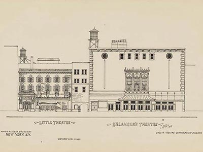 Depiction of the Erlanger Theatre by Anthony F. Dumas