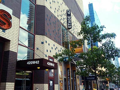Built in 2002, Stage 42 has a modern design unlike older Broadway theaters