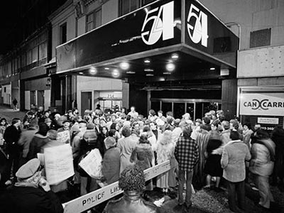 Studio 54 during the disco era