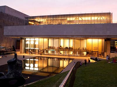 The Vivian Beaumont Theater, one venue within the Lincoln Center complex