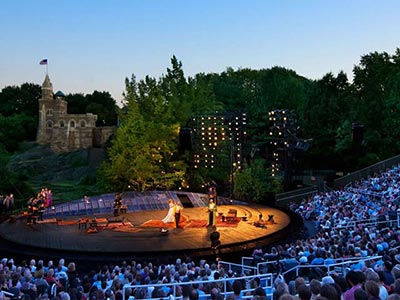 The Delacorte Theater in Central Park