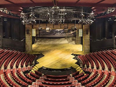 The Beaumont configured in a proscenium-arch layout after renovations