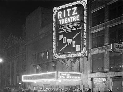 Exterior of the Ritz Theatre when it was first built