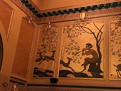 One of the many paintings displayed inside the theatre