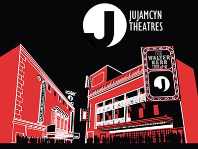 Logo of Jujamcyn Theaters, recognizable by its J mark