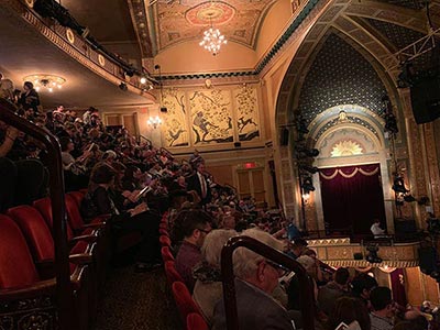 View of the seating from the mezzanine level